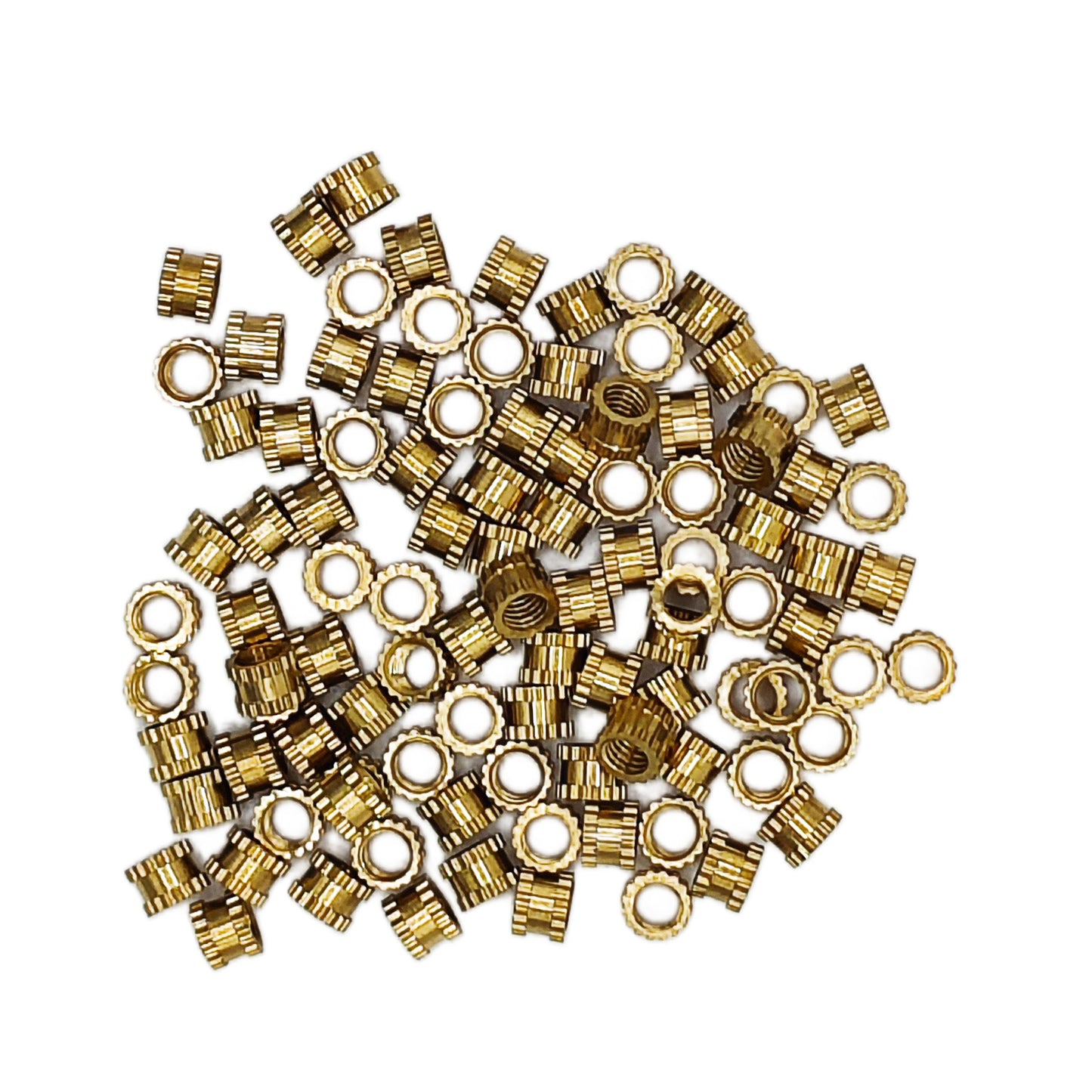 100x Brass Nuts / Heat Inserts M3xOD4,2xL3